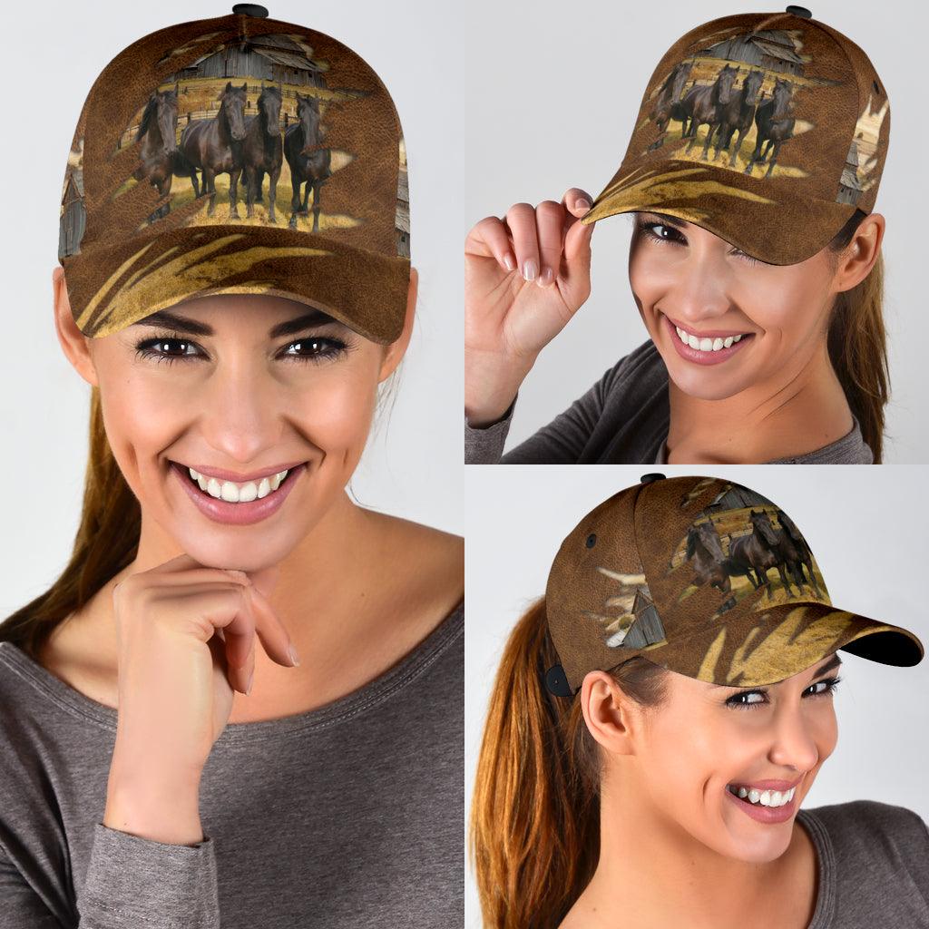 Horse Classic Cap, Gift for Horse Lovers Trucker Hats Custom Hats Gifts For Men & Women