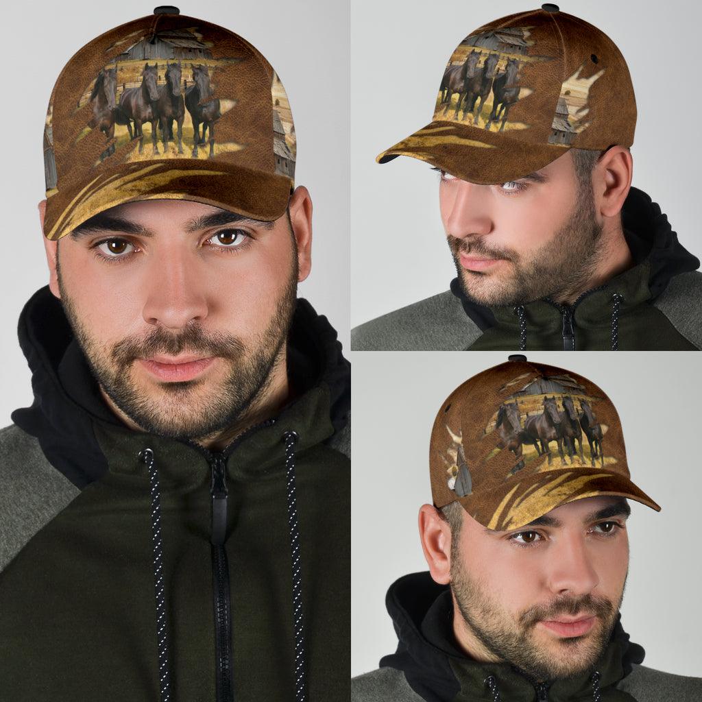 Horse Classic Cap, Gift for Horse Lovers Trucker Hats Custom Hats Gifts For Men & Women