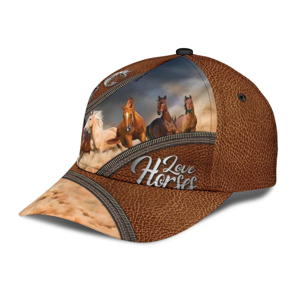 Horse Classic Cap, Gift for Horse Lovers Trucker Hats Custom Hats Gifts For Men & Women