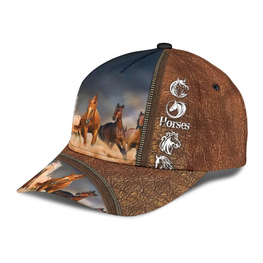 Horse Classic Cap, Gift for Horse Lovers Trucker Hats Custom Hats Gifts For Men & Women