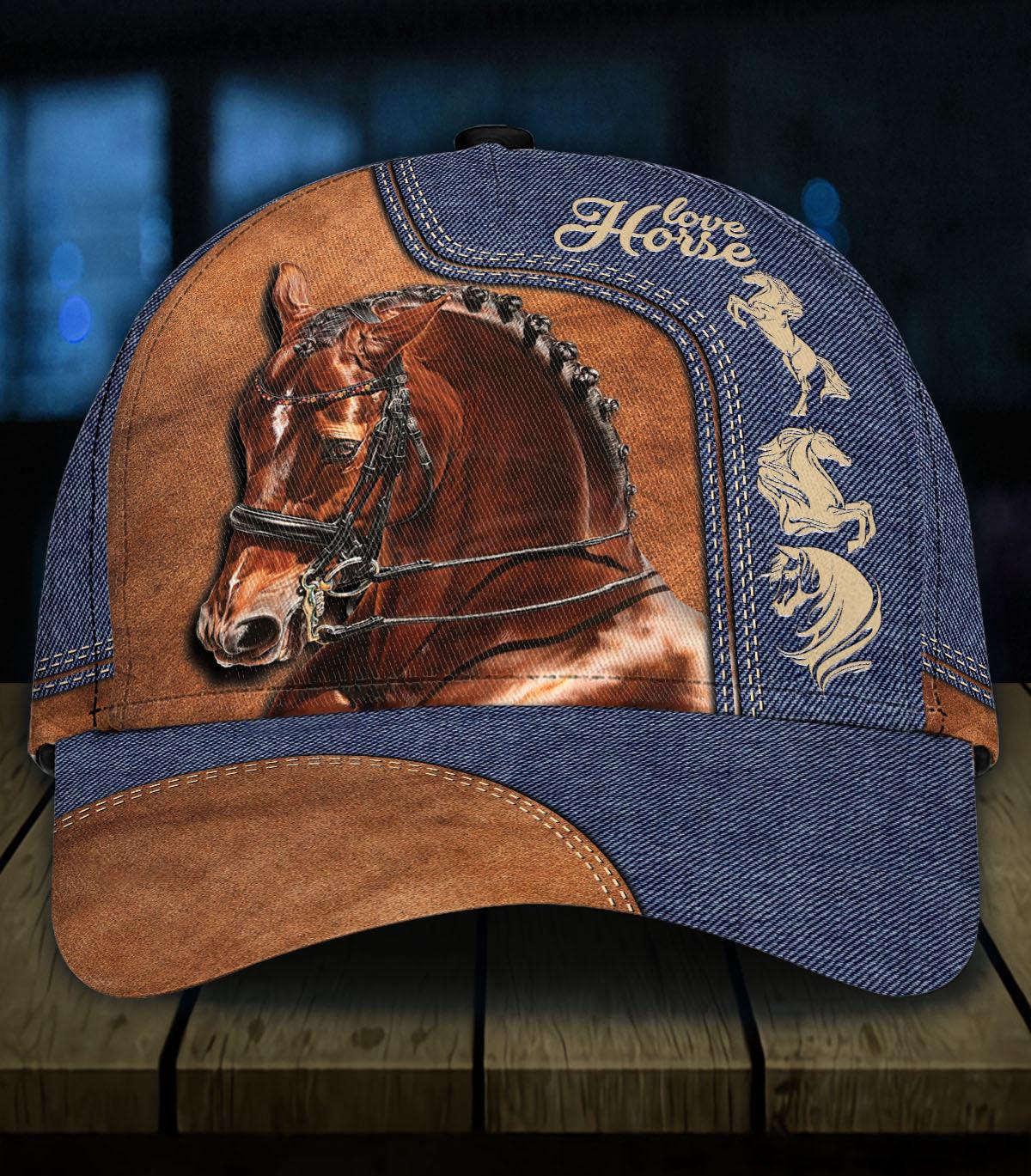 Horse Classic Cap, Gift for Horse Lovers Trucker Hats Custom Hats Gifts For Men & Women