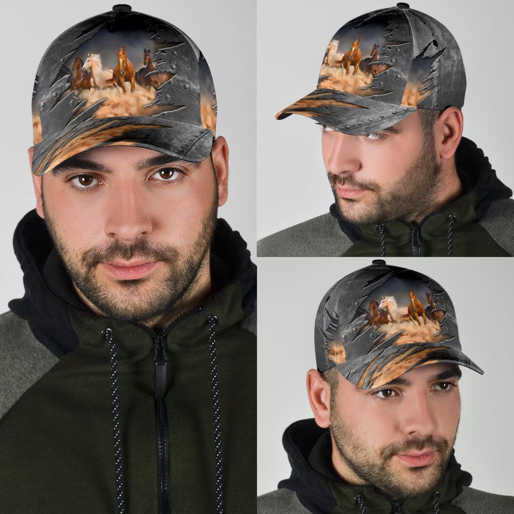 Horse Classic Cap, Gift for Horse Lovers Trucker Hats Custom Hats Gifts For Men & Women