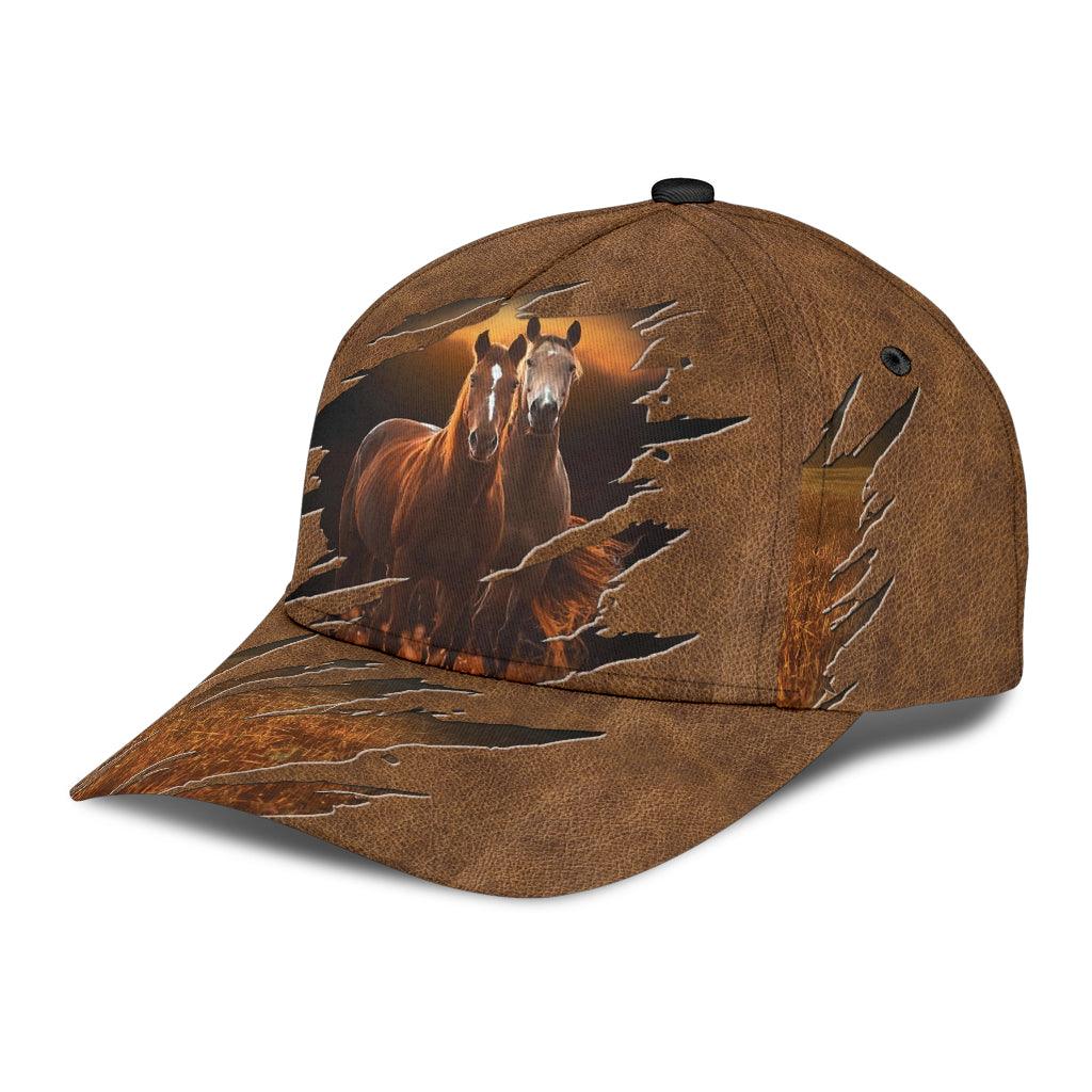 Horse Classic Cap, Gift for Horse Lovers Trucker Hats Custom Hats Gifts For Men & Women