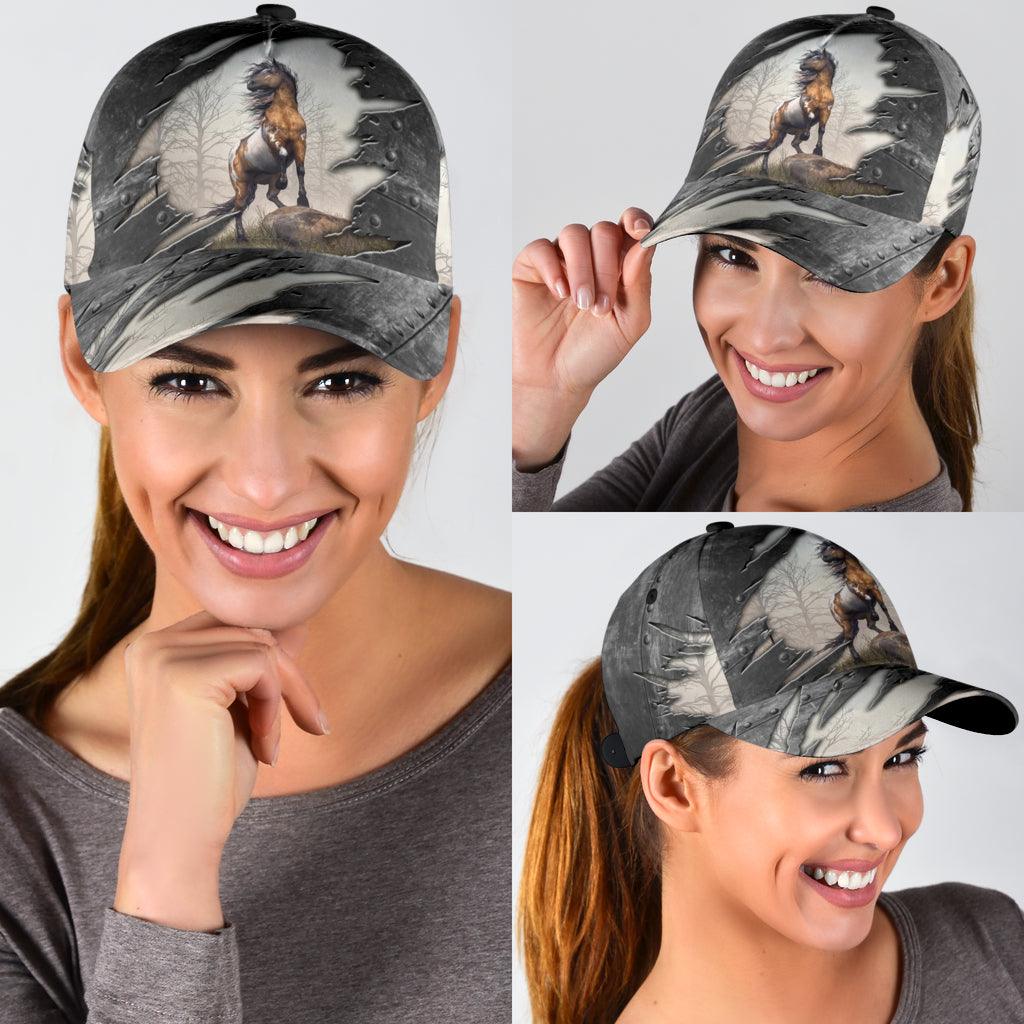 Horse Classic Cap, Gift for Horse Lovers Trucker Hats Custom Hats Gifts For Men & Women