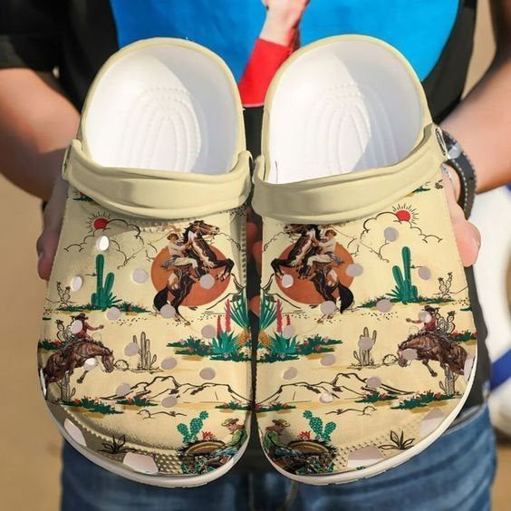Horse Cowboy Rubber clog Shoes Comfy Footwear