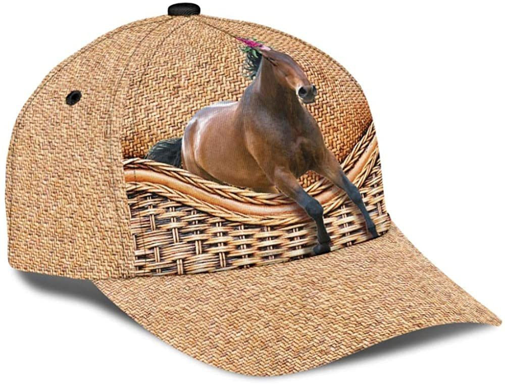 Horse Cute Simple and Beautiful 3D Printed Unisex Hat Classic Caps Baseball Caps Trucker Hats Custom Hats Gifts For Men & Women