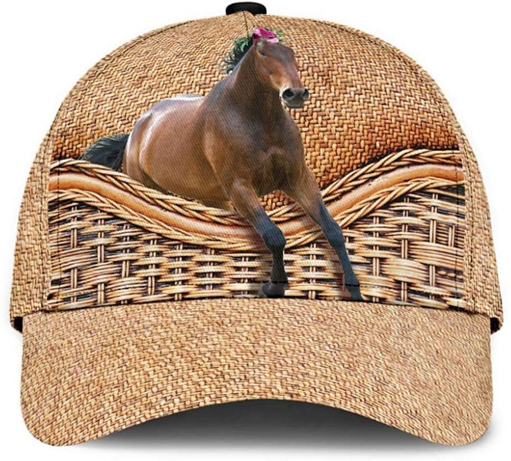 Horse Cute Simple and Beautiful 3D Printed Unisex Hat Classic Caps Baseball Caps Trucker Hats Custom Hats Gifts For Men & Women