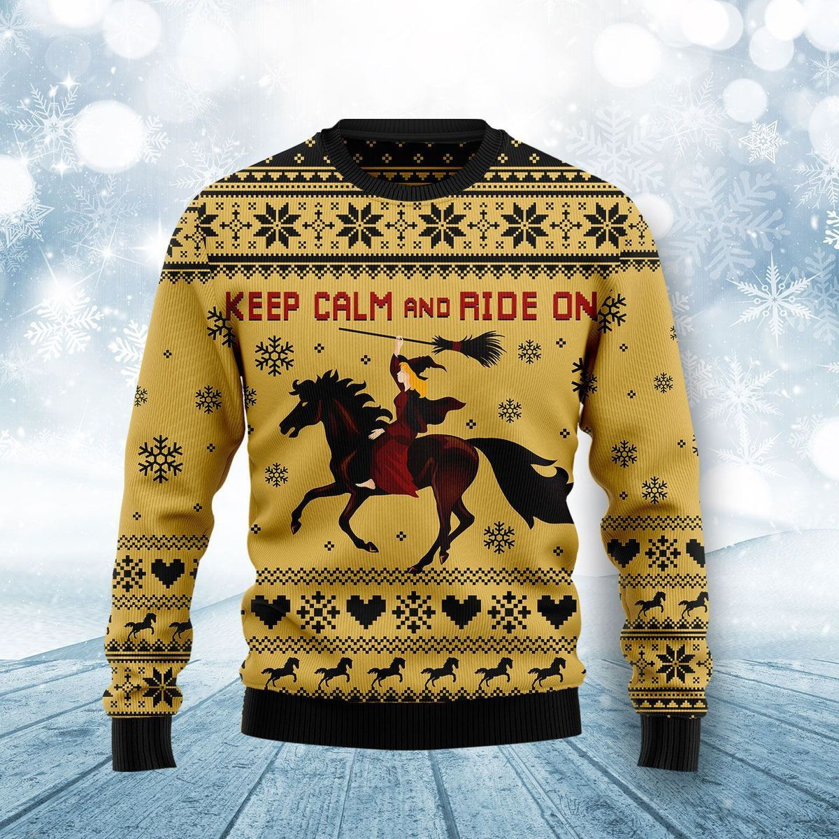 Horse Lover Ugly Christmas Sweater Adult 3D Funny Matching for family