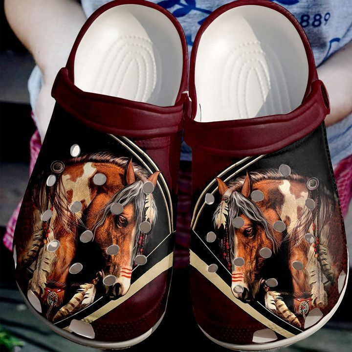 Horse Native Classic Clogs Shoes