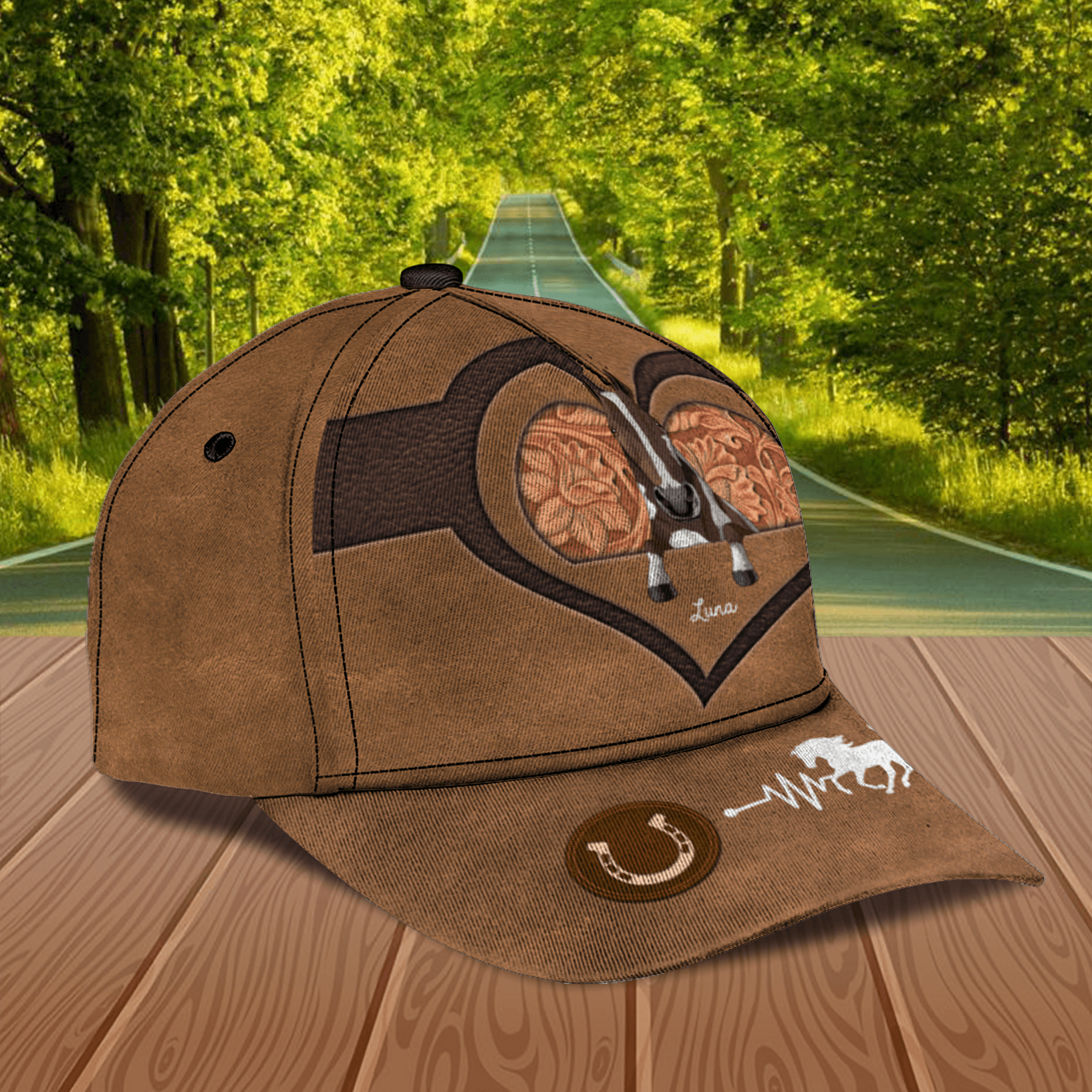 Horse Personalized Classic Cap, Personalized Gift for Horse Lovers Trucker Hats Custom Hats Gifts For Men & Women