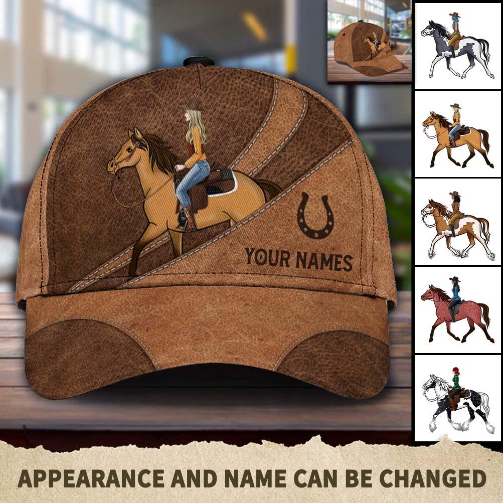 Horse Personalized Classic Cap, Personalized Gift for Horse Lovers Trucker Hats Custom Hats Gifts For Men & Women