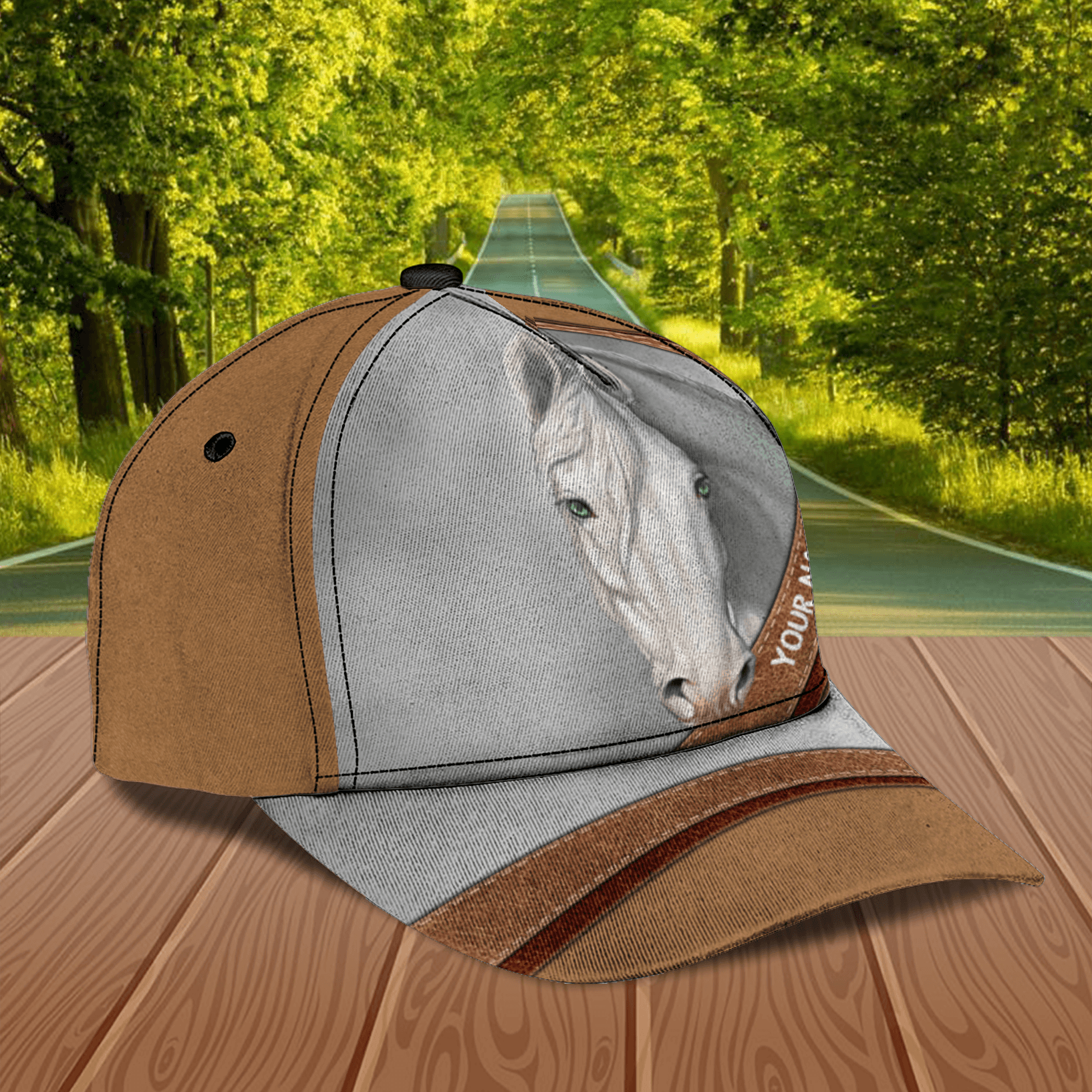 Horse Personalized Classic Cap, Personalized Gift for Horse Lovers Trucker Hats Custom Hats Gifts For Men & Women
