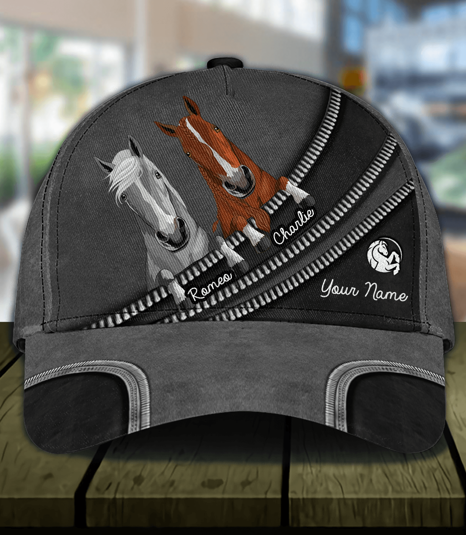 Horse Personalized Classic Cap, Personalized Gift for Horse Lovers Trucker Hats Custom Hats Gifts For Men & Women