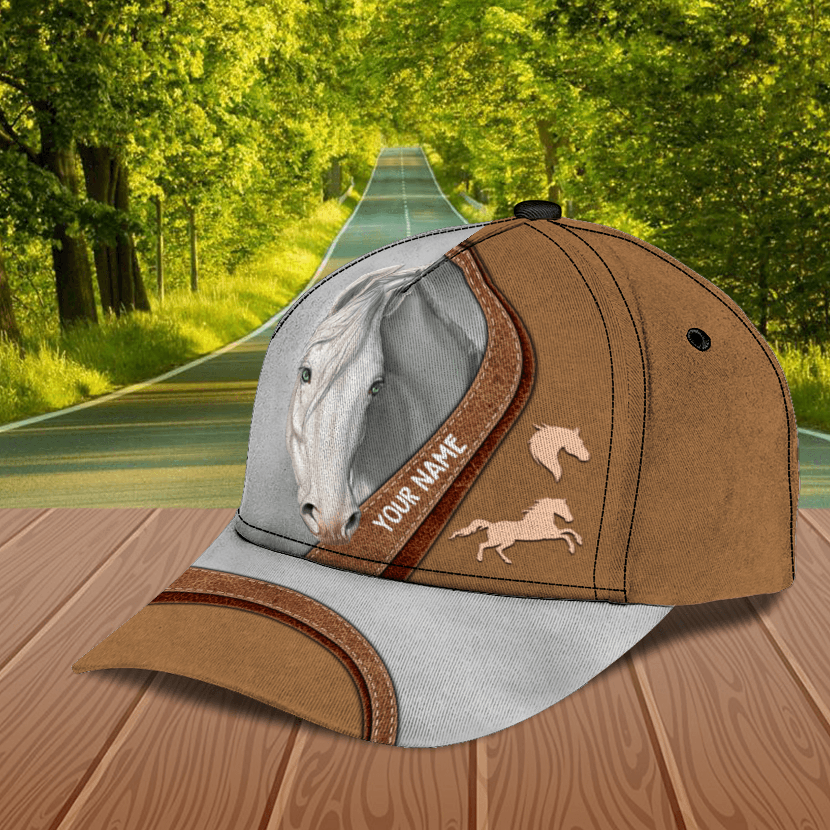 Horse Personalized Classic Cap, Personalized Gift for Horse Lovers Trucker Hats Custom Hats Gifts For Men & Women