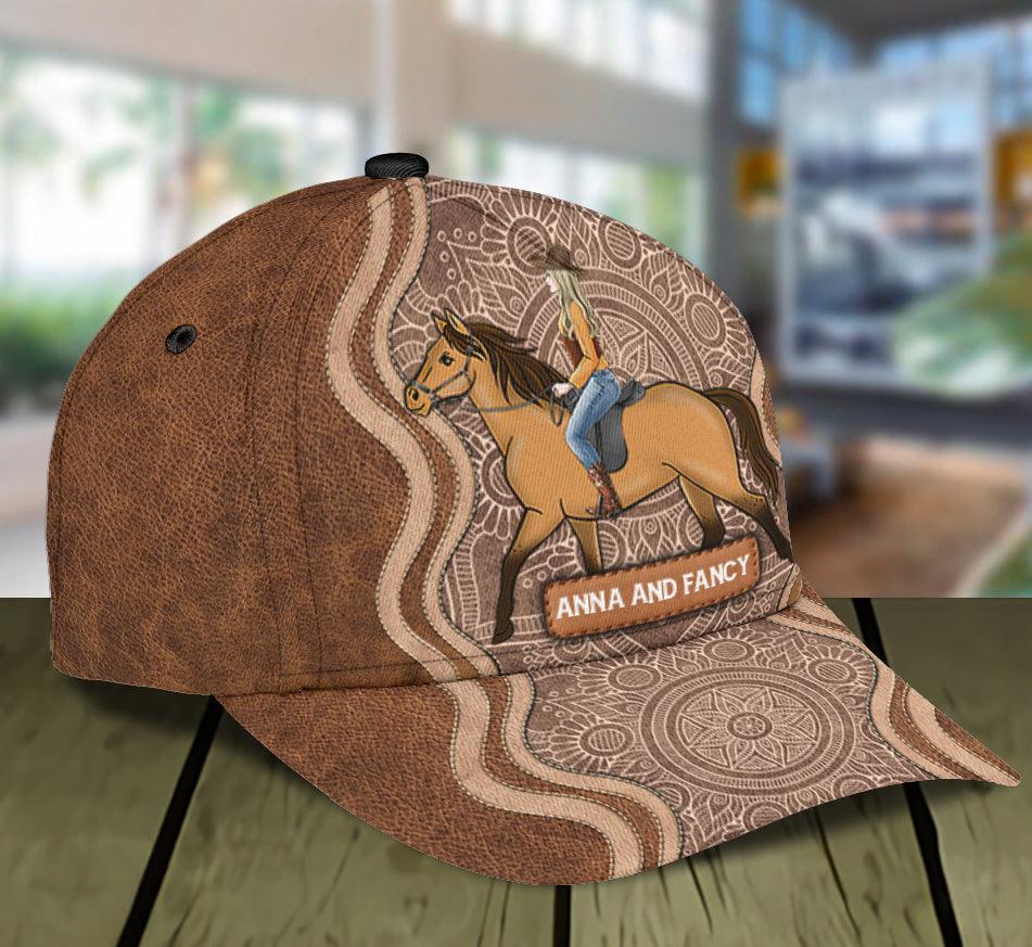 Horse Personalized Classic Cap, Personalized Gift for Horse Lovers Trucker Hats Custom Hats Gifts For Men & Women