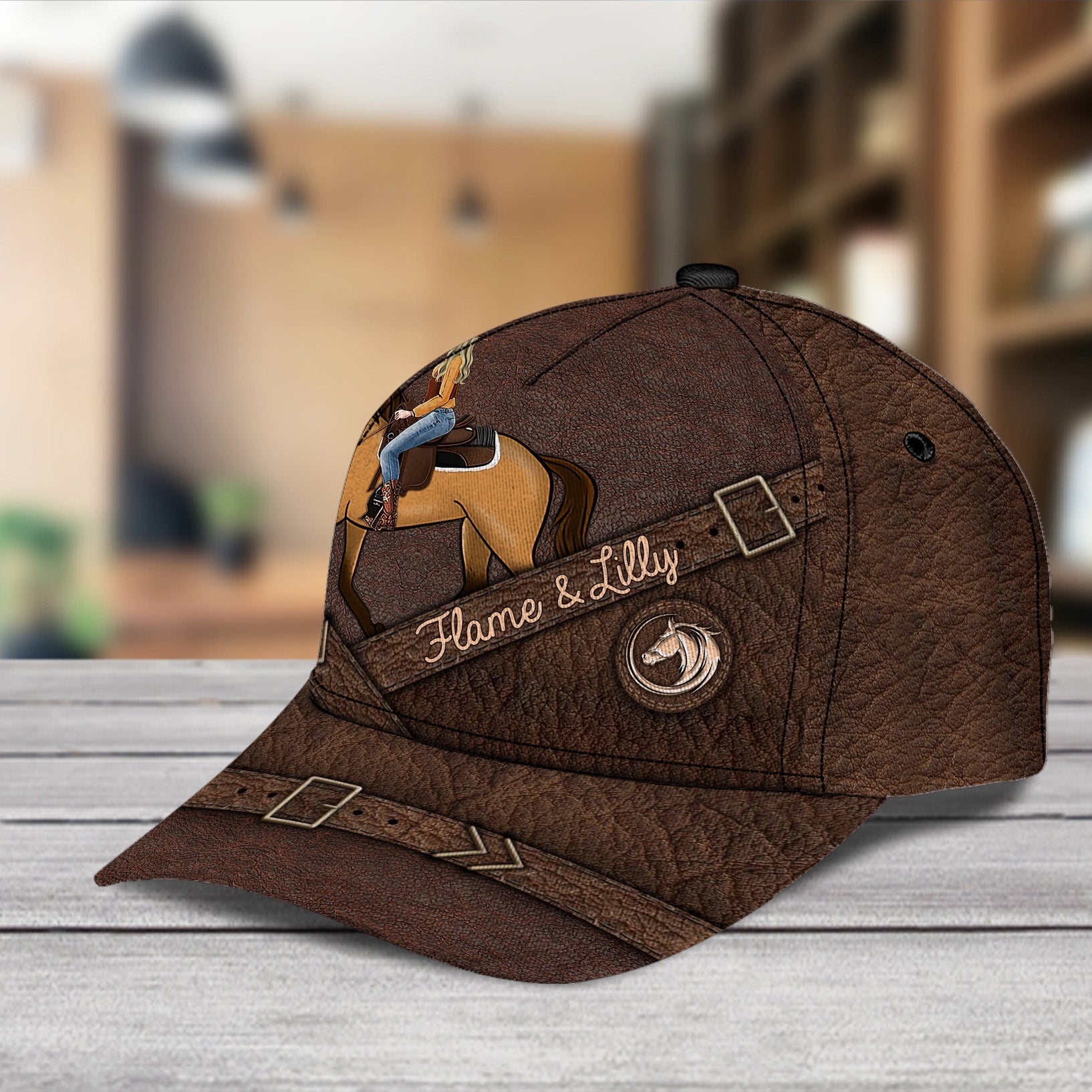 Horse Personalized Classic Cap, Personalized Gift for Horse Lovers Trucker Hats Custom Hats Gifts For Men & Women