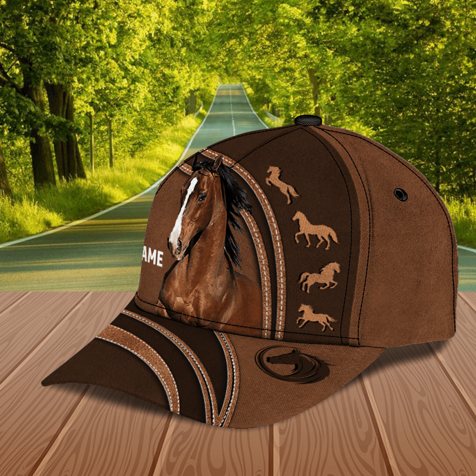 Horse Personalized Classic Cap, Personalized Gift for Horse Lovers Trucker Hats Custom Hats Gifts For Men & Women