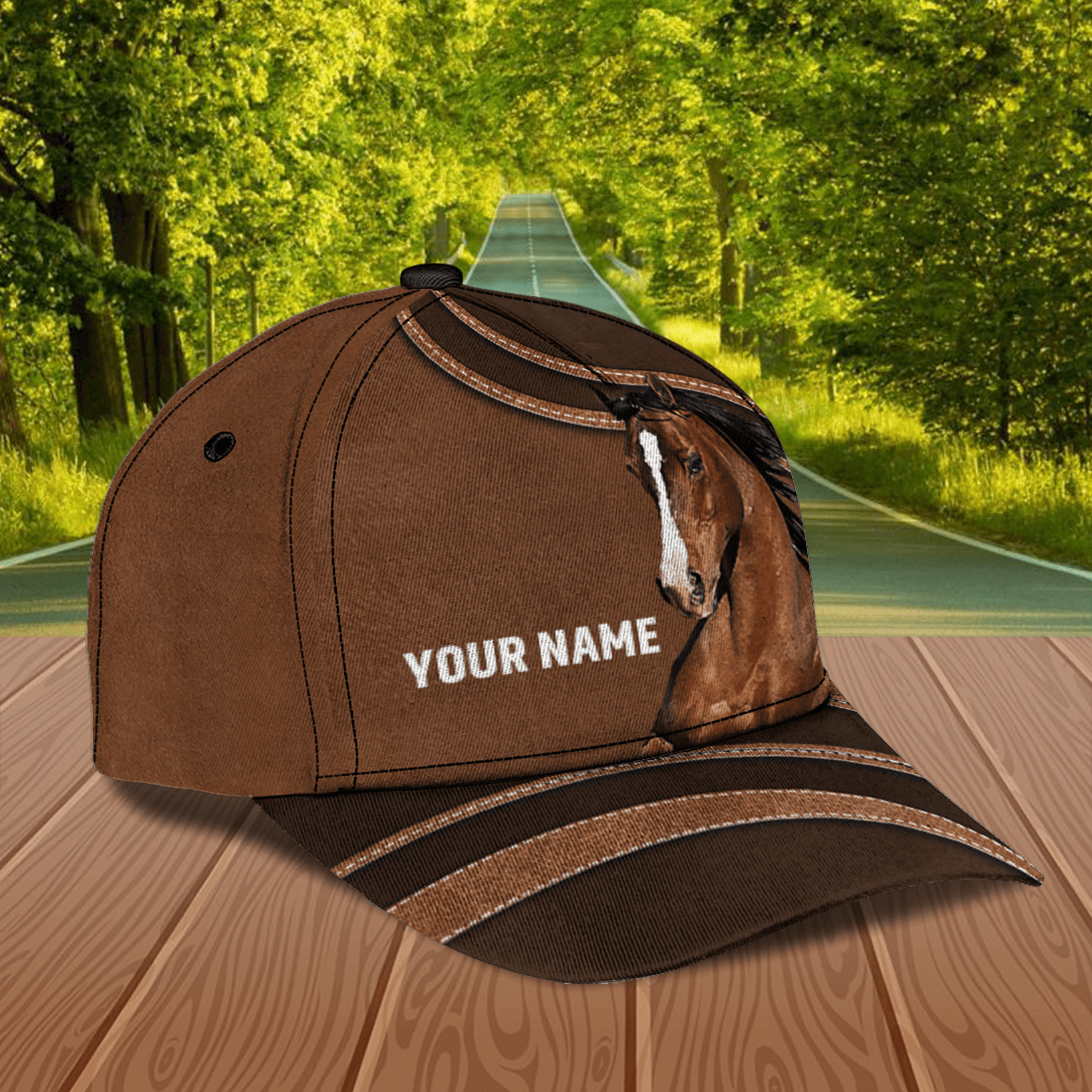 Horse Personalized Classic Cap, Personalized Gift for Horse Lovers Trucker Hats Custom Hats Gifts For Men & Women