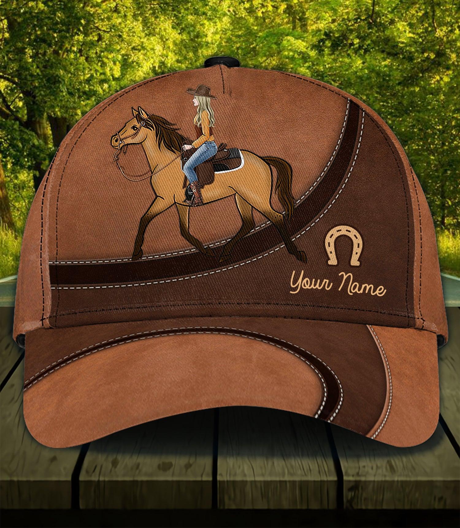 Horse Personalized Classic Cap, Personalized Gift for Horse Lovers Trucker Hats Custom Hats Gifts For Men & Women