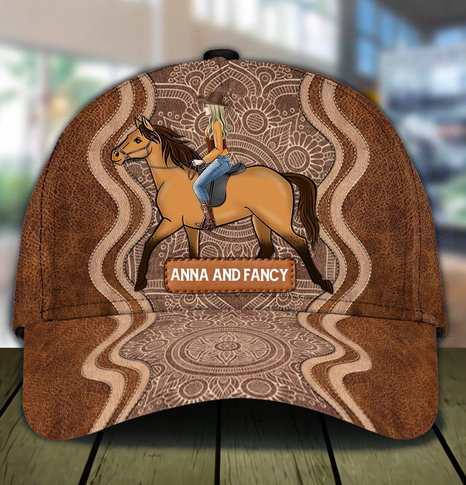 Horse Personalized Classic Cap, Personalized Gift for Horse Lovers Trucker Hats Custom Hats Gifts For Men & Women
