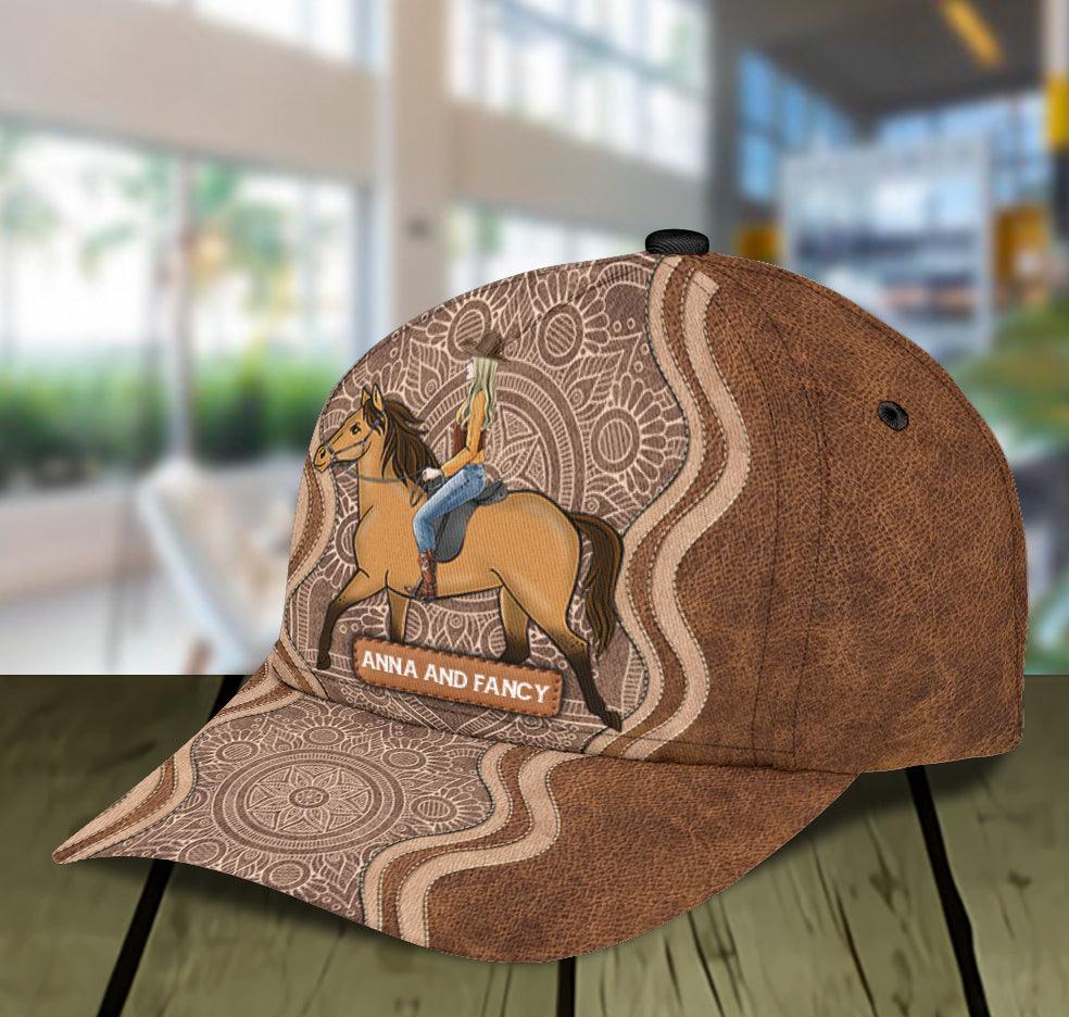 Horse Personalized Classic Cap, Personalized Gift for Horse Lovers Trucker Hats Custom Hats Gifts For Men & Women