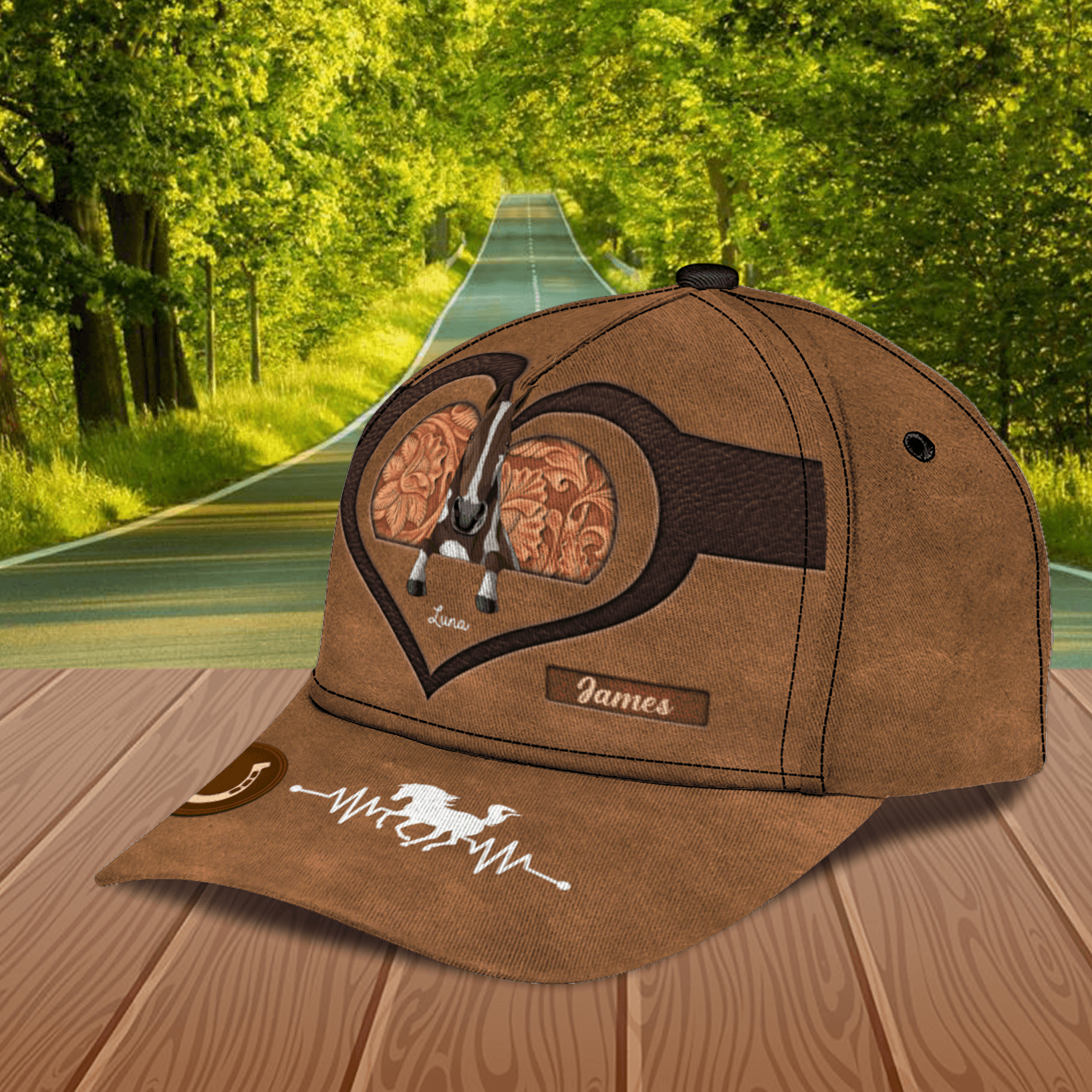 Horse Personalized Classic Cap, Personalized Gift for Horse Lovers Trucker Hats Custom Hats Gifts For Men & Women