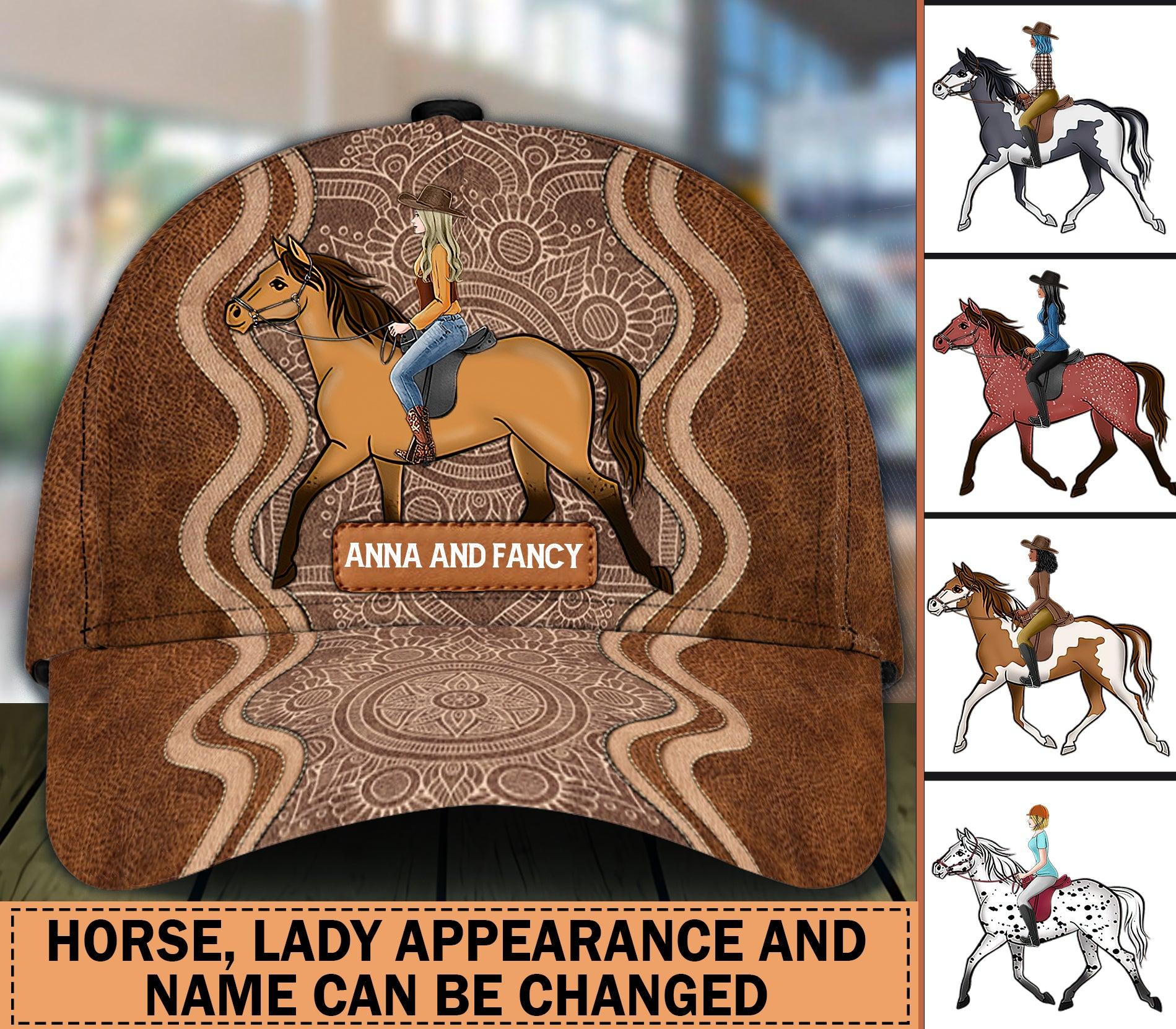 Horse Personalized Classic Cap, Personalized Gift for Horse Lovers Trucker Hats Custom Hats Gifts For Men & Women