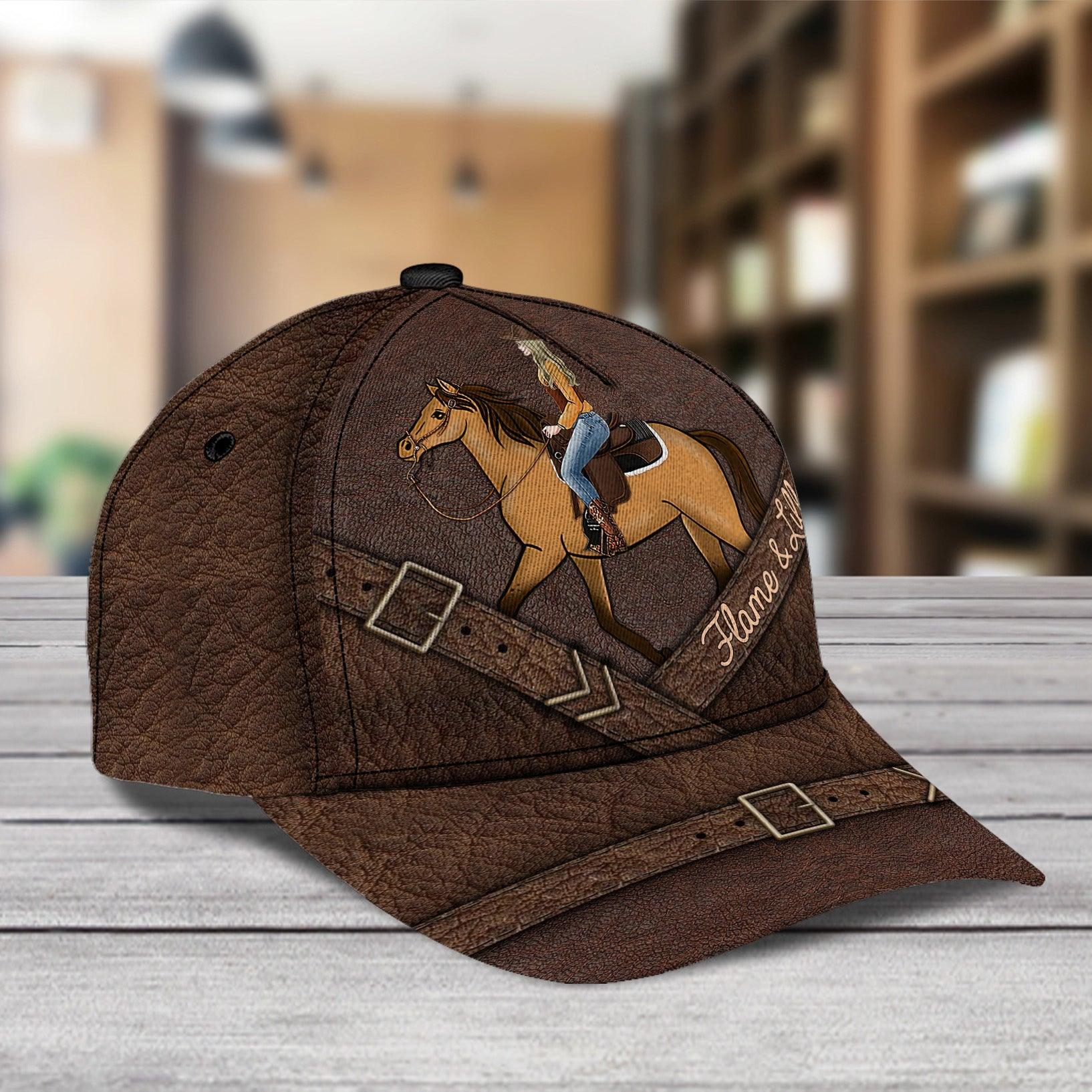Horse Personalized Classic Cap, Personalized Gift for Horse Lovers Trucker Hats Custom Hats Gifts For Men & Women