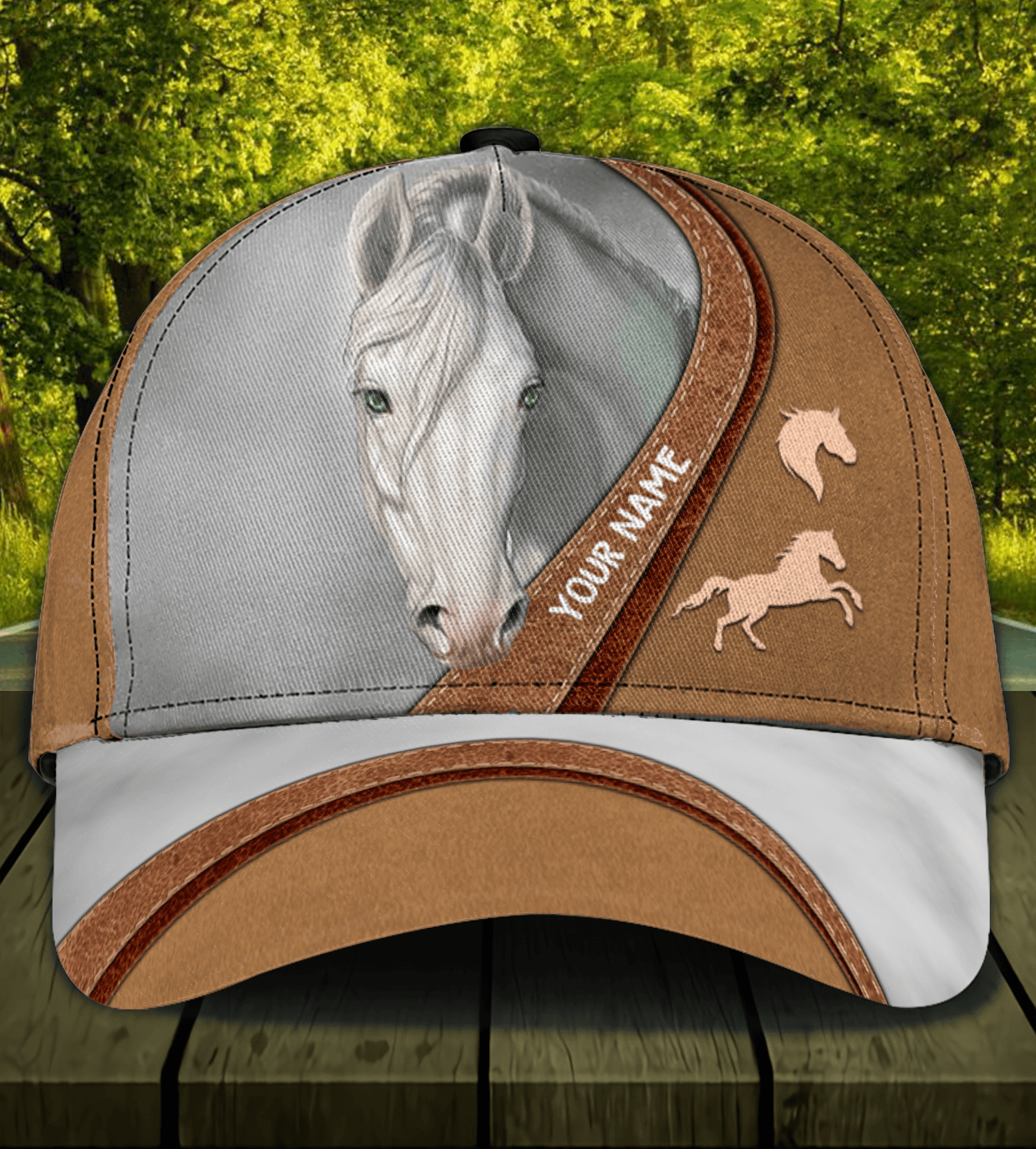 Horse Personalized Classic Cap, Personalized Gift for Horse Lovers Trucker Hats Custom Hats Gifts For Men & Women