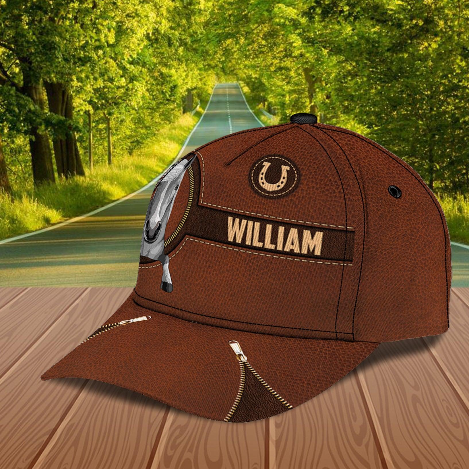 Horse Personalized Classic Cap, Personalized Gift for Horse Lovers Trucker Hats Custom Hats Gifts For Men & Women