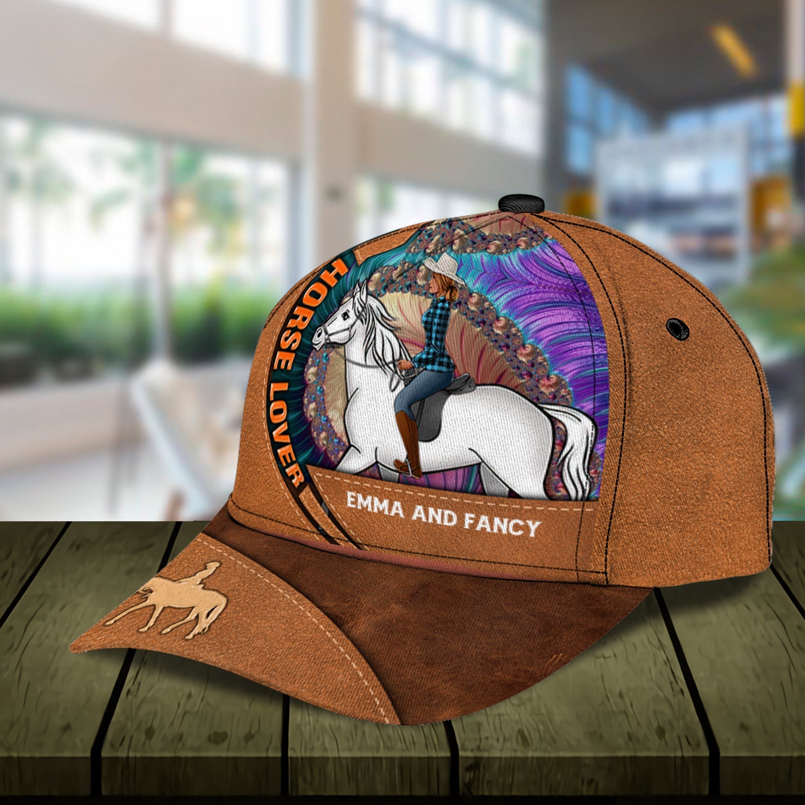 Horse Personalized Classic Cap, Personalized Gift for Horse Lovers Trucker Hats Custom Hats Gifts For Men & Women