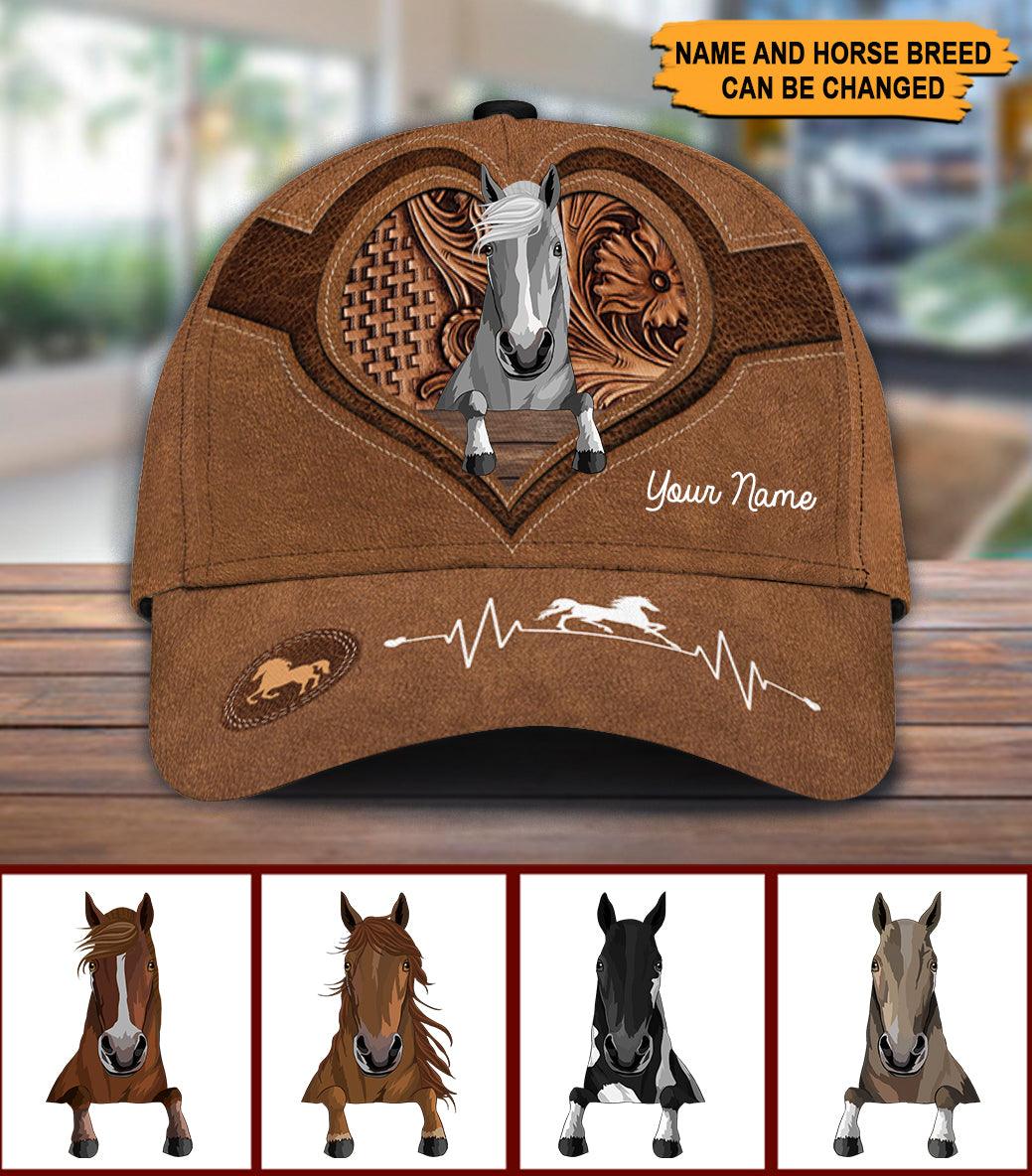Horse Personalized Classic Cap, Personalized Gift for Horse Lovers Trucker Hats Custom Hats Gifts For Men & Women