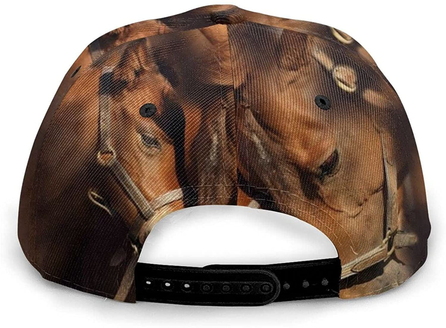 Horse Print Classic Baseball 3D Cap Adjustable Twill Sports Dad Hats for Unisex Trucker Hats Custom Hats Gifts For Men & Women