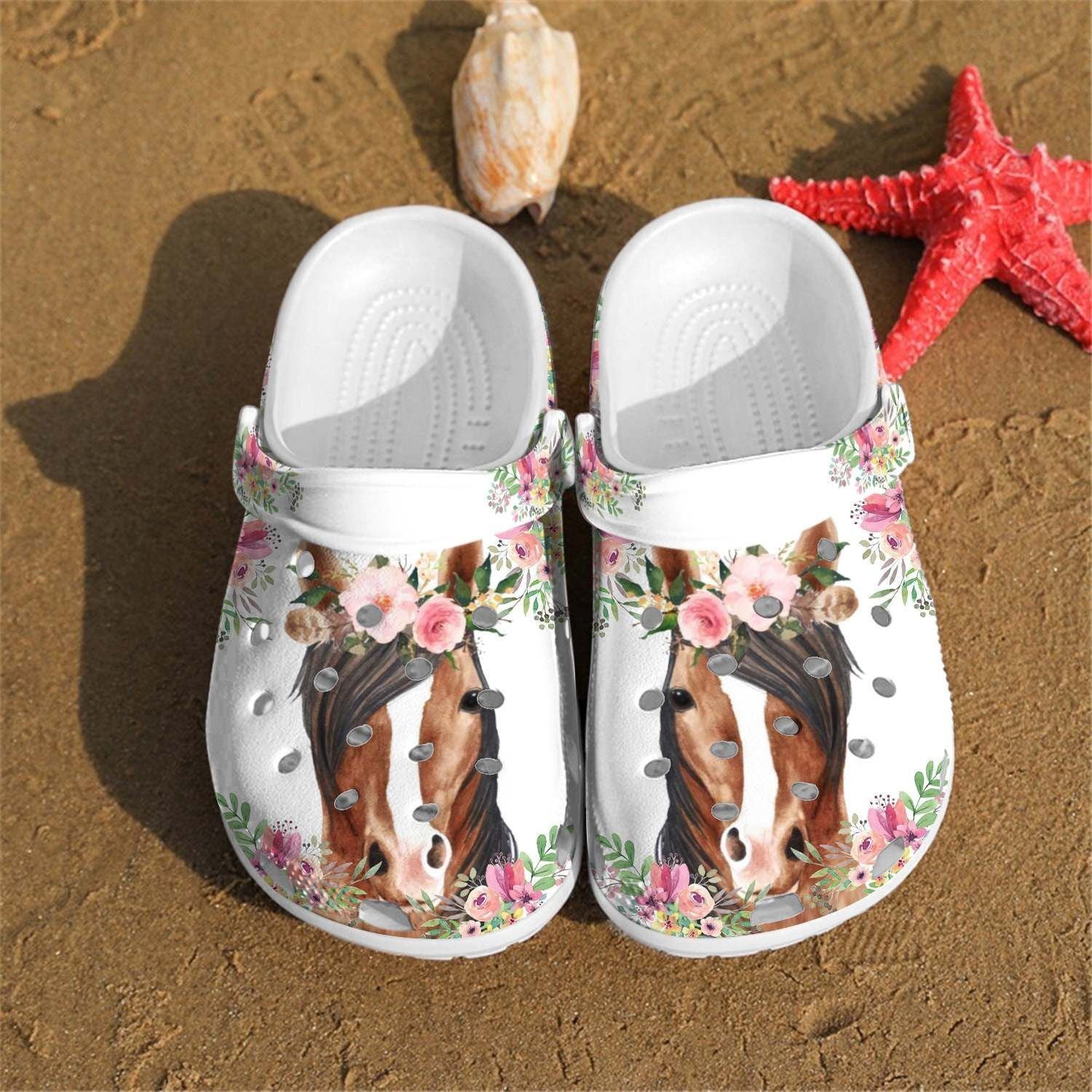 Horse shoes Crocs Crocband Clogs Shoes For Men Women