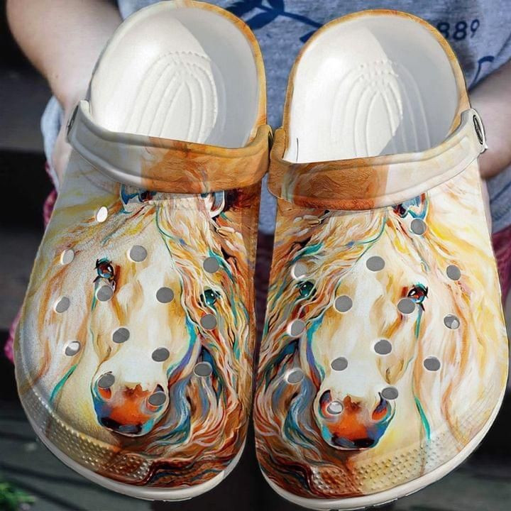 Horses Colorful Gift For Lover Rubber clog Shoes Comfy Footwear