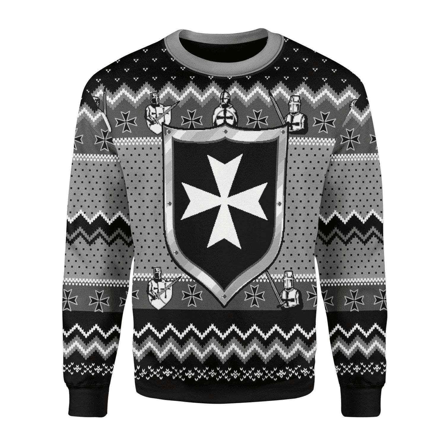 Hospitaller Ugly Christmas Sweater Adult 3D Funny Matching for family