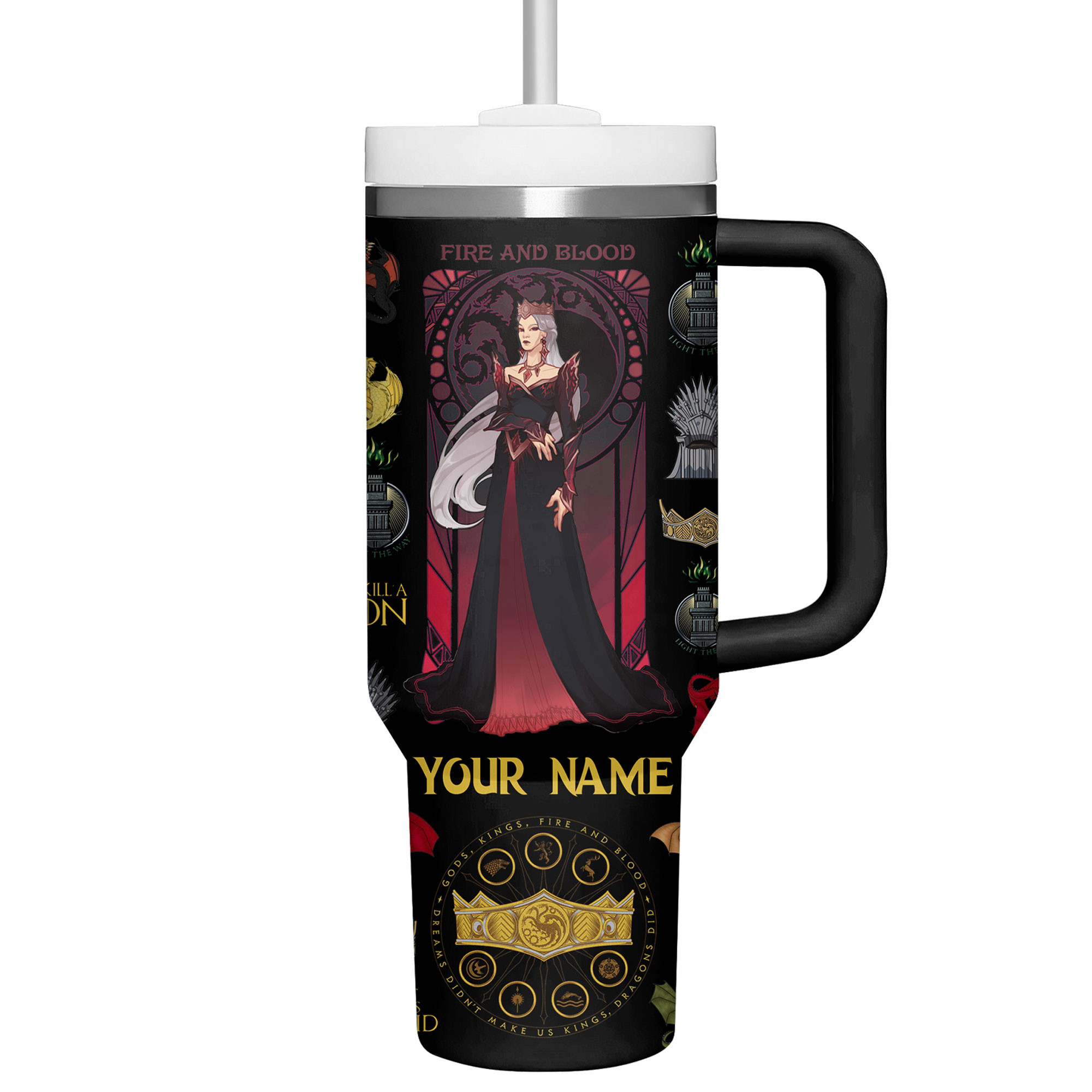 House Of The Dragon TV Series Custom Stanley Cup 40 oz 30 oz Tumbler With HandleTVC2301684 - Image 4