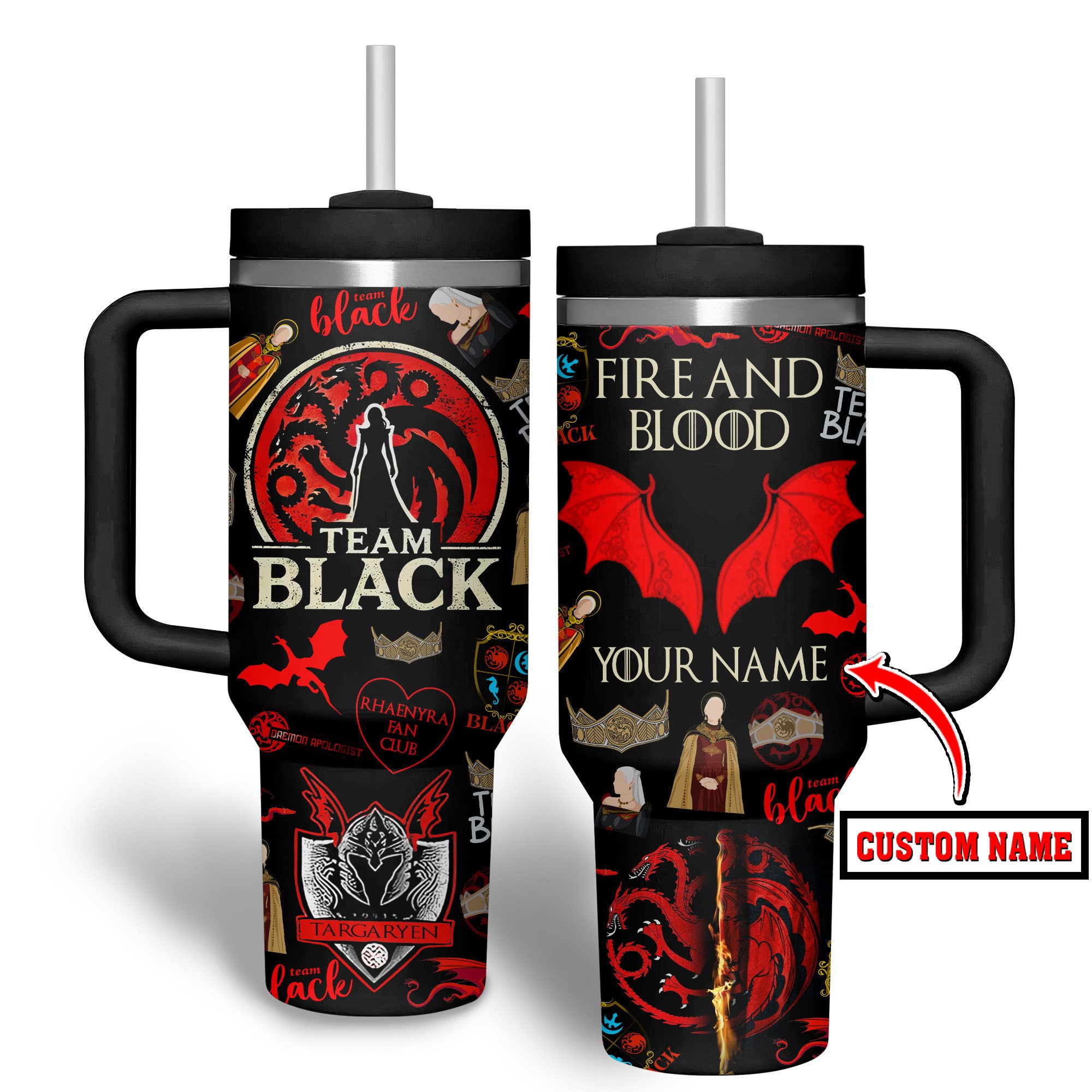 House of The Dragon TV Series Custom Stanley Cup 40 oz 30 oz Tumbler With HandleTVC2301738