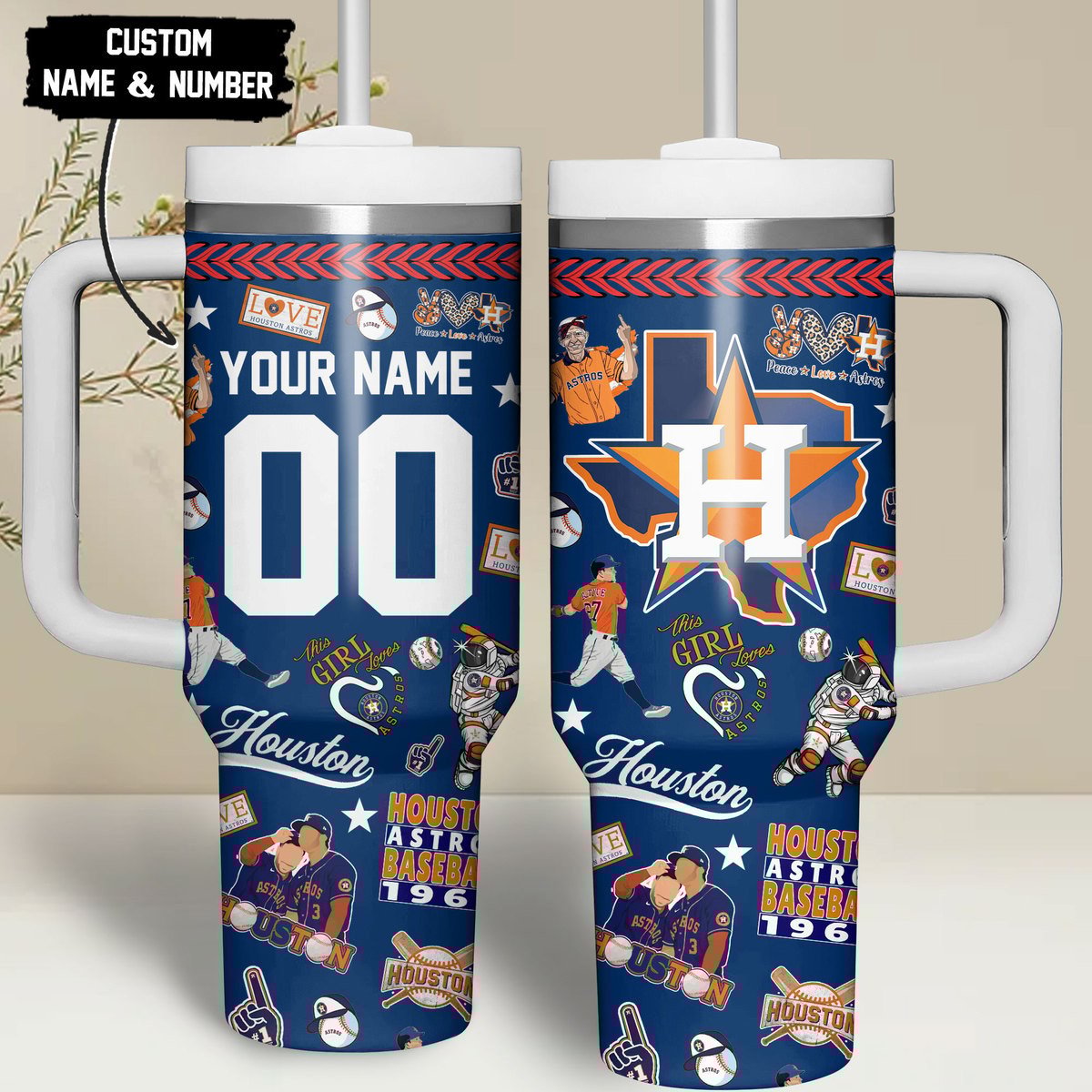 Houston Astros MLB Custom Stanley Cup 40 oz 30 oz Tumbler With HandleTVC2301262