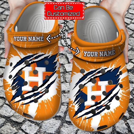 Houston Astros MLB Sport Crocs Crocband Clogs Shoes Comfortable For Men Women and Kids