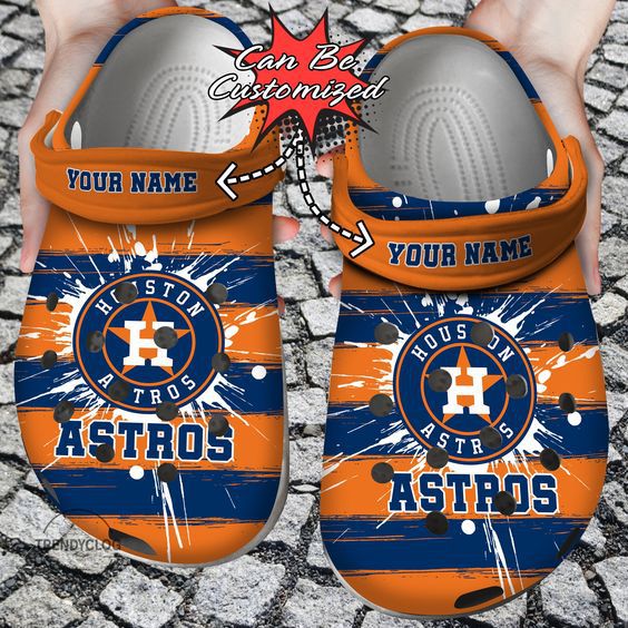 Houston Astros MLB Sport Crocs Crocband Clogs Shoes Comfortable For Men Women and Kids
