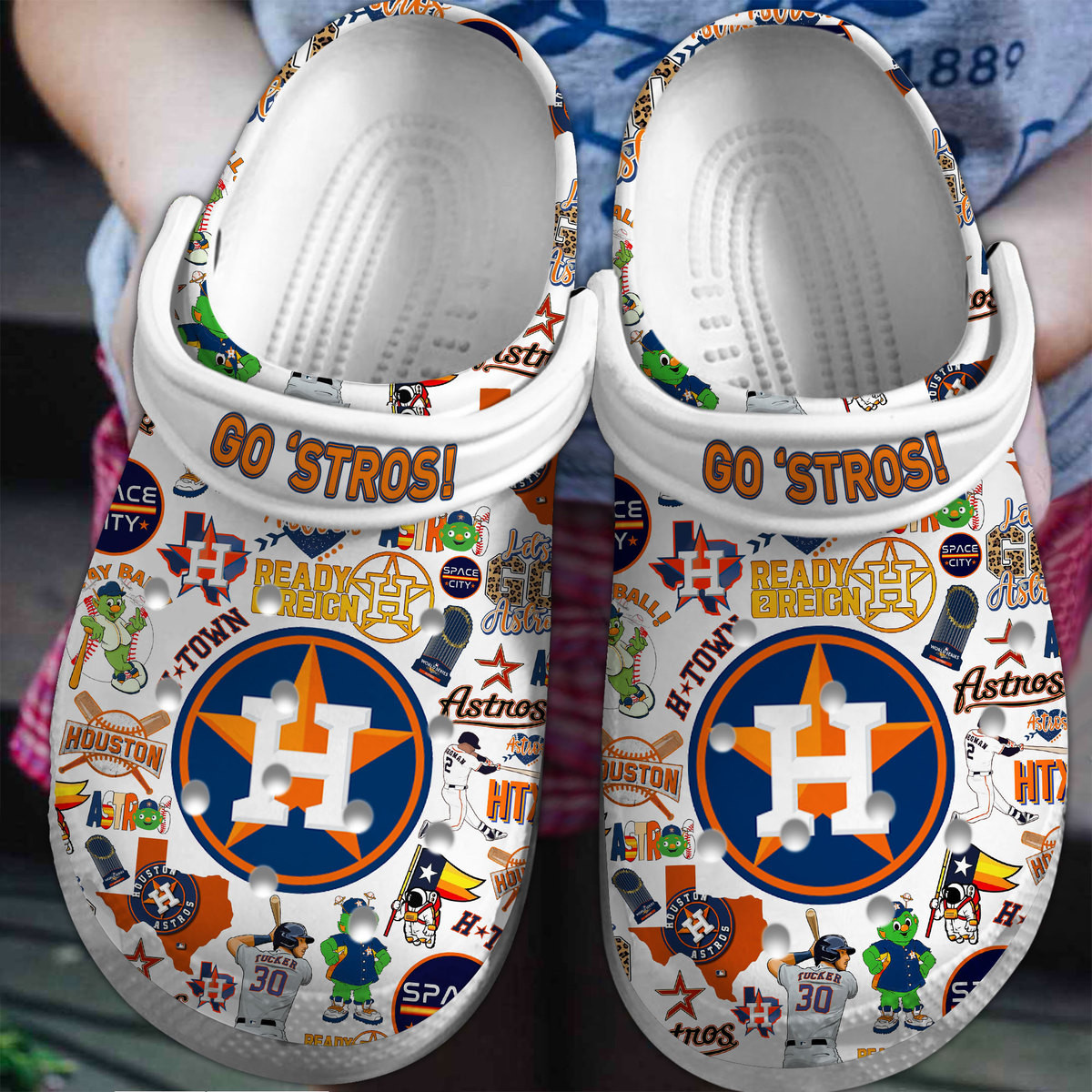 Houston Astros MLB Sport Crocs Crocband Clogs Shoes Comfortable For Men Women and Kids