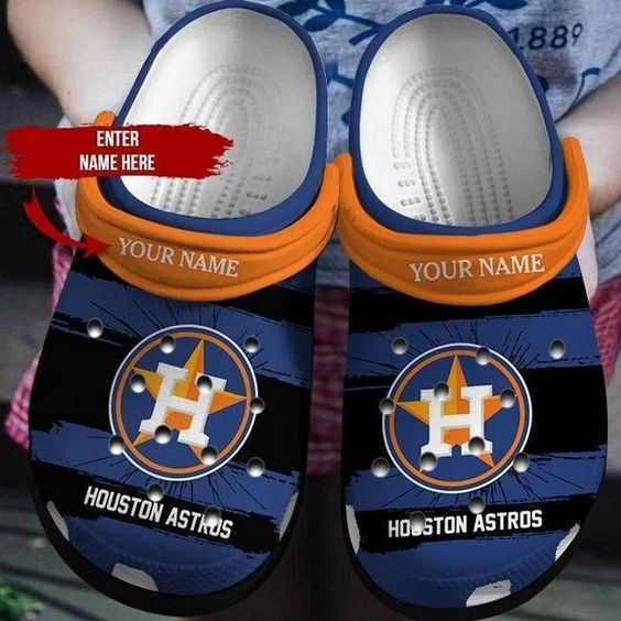 Houston Astros MLB Sport Crocs Crocband Clogs Shoes Comfortable For Men Women and Kids