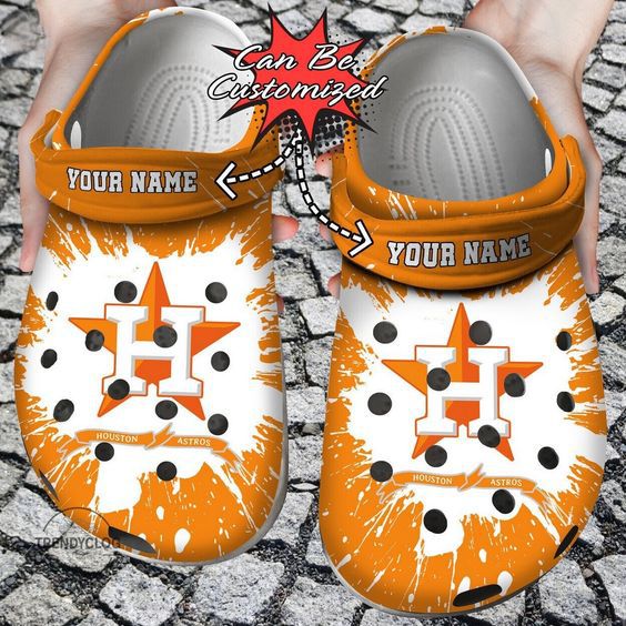 Houston Astros MLB Sport Crocs Crocband Clogs Shoes Comfortable For Men Women and Kids