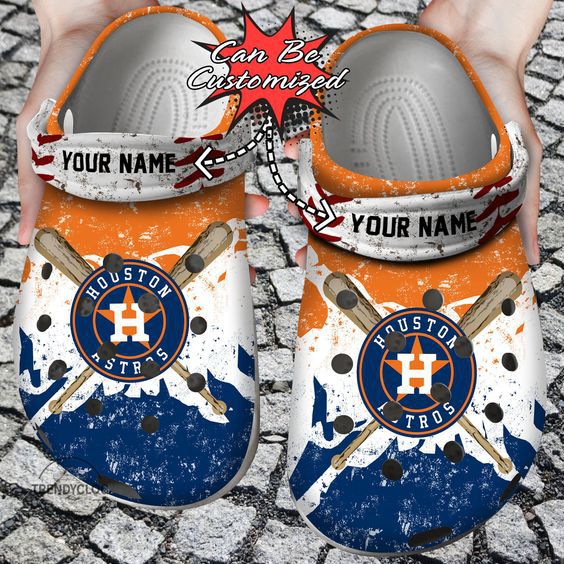 Houston Astros MLB Sport Crocs Crocband Clogs Shoes Comfortable For Men Women and Kids