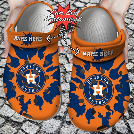 Houston Astros MLB Sport Crocs Crocband Clogs Shoes Comfortable For Men Women and Kids