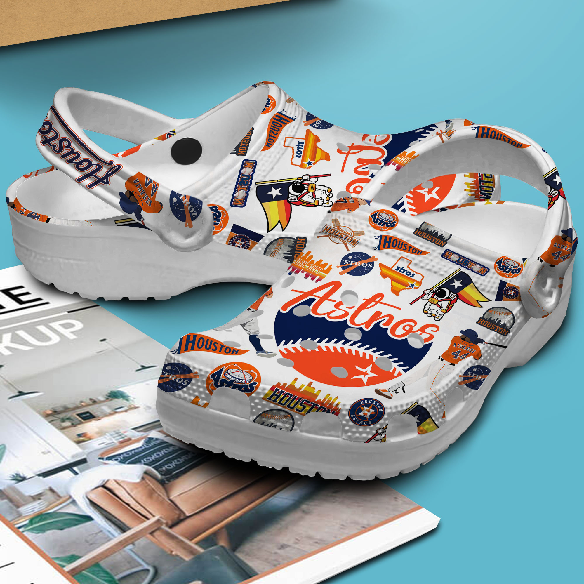 Houston Astros MLB Sport Crocs Crocband Clogs Shoes Comfortable For Men Women and Kids - Image 2