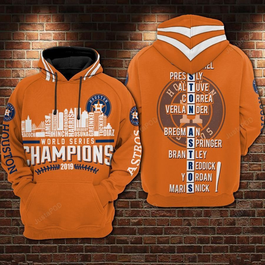 Houston Astros World Series Champion 3D All Over Print Hoodie, Zip Hoodie