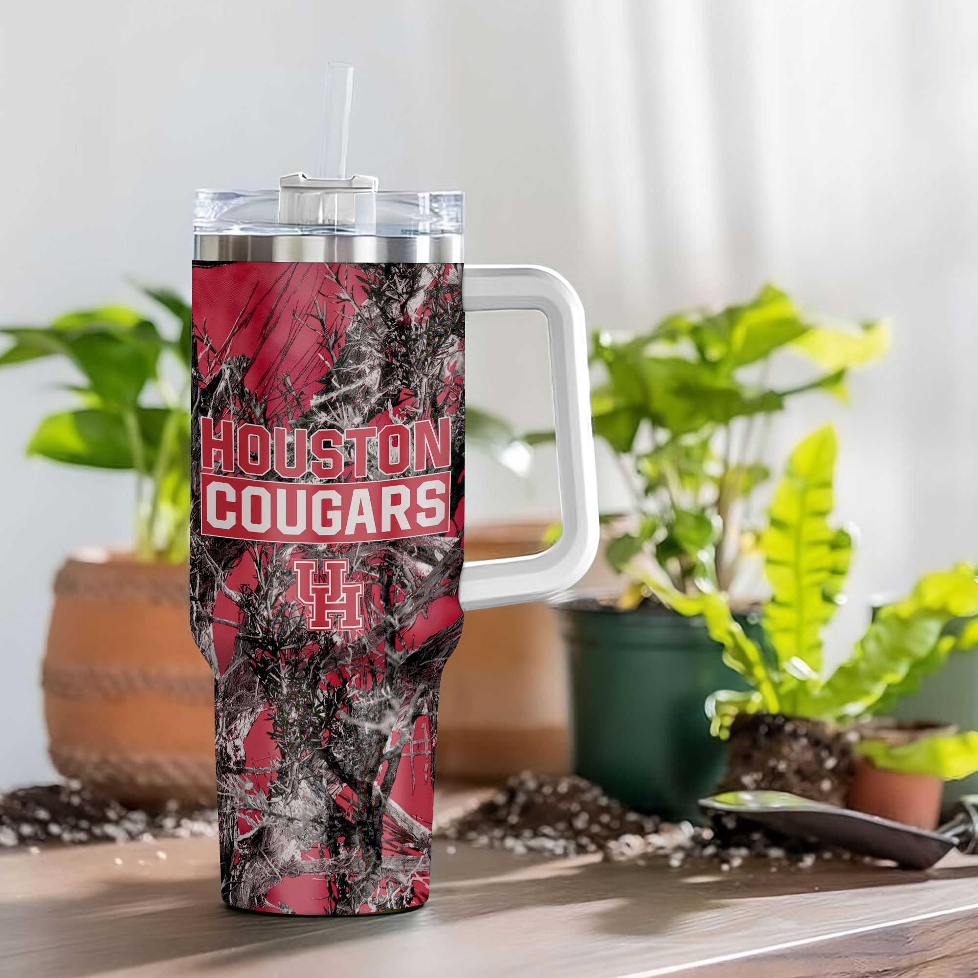 Houston Cougars NCAA Hunting Custom Stanley Cup 40 oz 30 oz Tumbler With HandleTVC230115 - Image 4