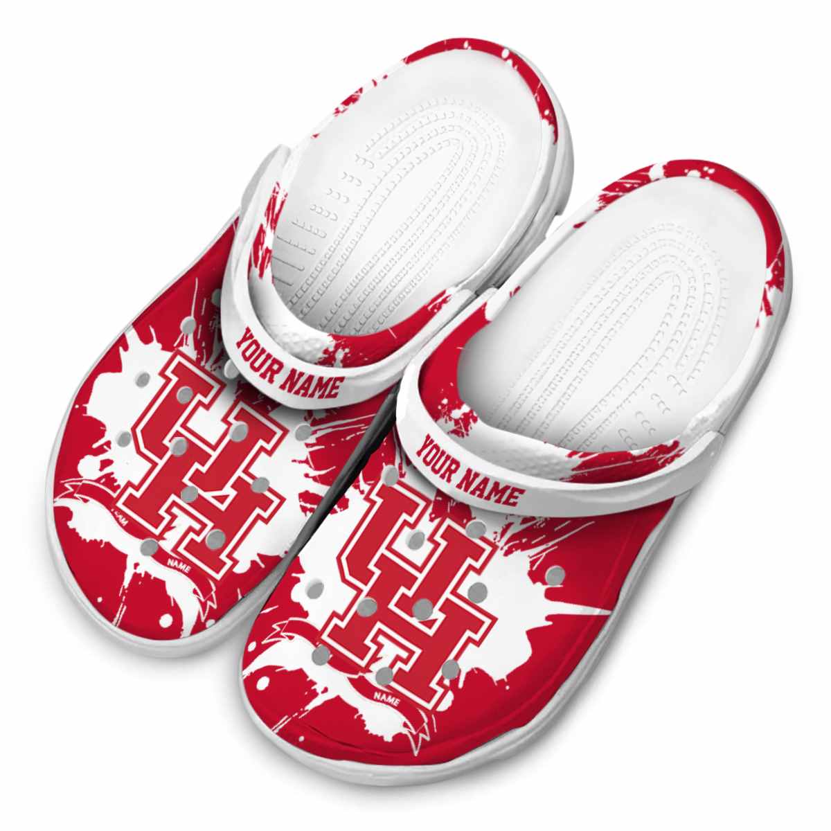 Houston Cougars NCAA Sport Crocs Crocband Clogs Shoes Comfortable For Men Women and Kids - Image 4